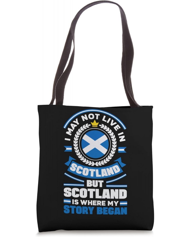 Scottish Scotland Scottish Flag Quote Tote Bag $14.55 Totes