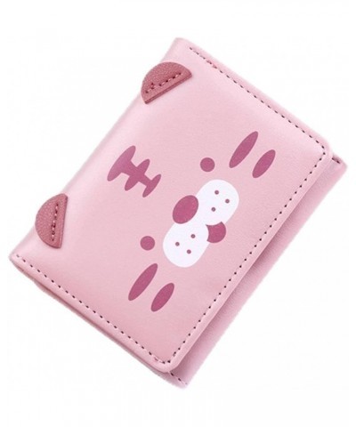 Women's Wallet Women's Card Holder Lady's Clutch Bag Small Wallet Cute Short Cartoon Coin Purse 2 Fenhongse $21.58 Wallets