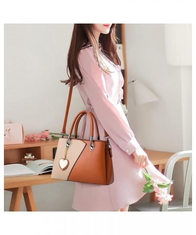 Women's Korean Version Of Solid Color Color Blocking Multi Function Large Capacity Single Shoulder Firewood Tote Wh2 $13.87 T...