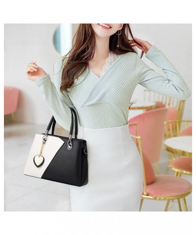 Women's Korean Version Of Solid Color Color Blocking Multi Function Large Capacity Single Shoulder Firewood Tote Wh2 $13.87 T...