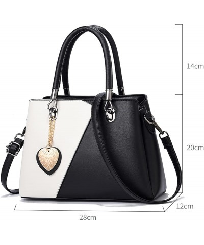 Women's Korean Version Of Solid Color Color Blocking Multi Function Large Capacity Single Shoulder Firewood Tote Wh2 $13.87 T...