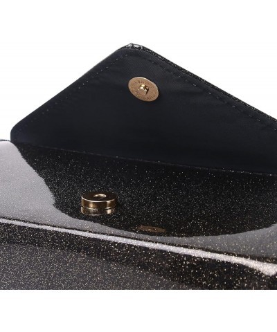 Patent Leather Clutch Purse Glittering Envelope Women Evening Bag for Wedding Party Cocktail Prom Black 1517q $9.34 Evening Bags