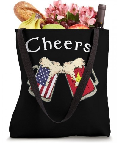 American Vietnamese Patriot US Flag Beer Drink Vietnam Grown Tote Bag $15.60 Totes