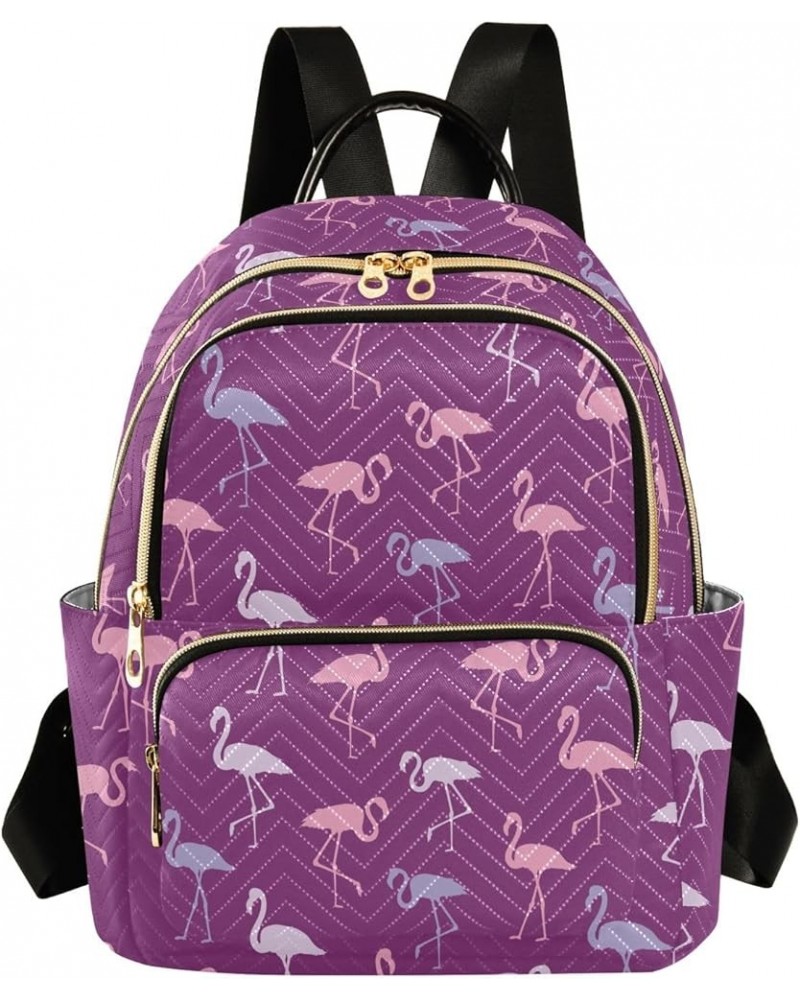 Travel Backpack Purse for Women Fashion Anti-theft Work Casual Flamingo Purple Daypack Shoulder Bag Medium Size Small $19.97 ...