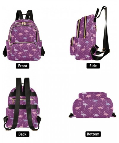 Travel Backpack Purse for Women Fashion Anti-theft Work Casual Flamingo Purple Daypack Shoulder Bag Medium Size Small $19.97 ...