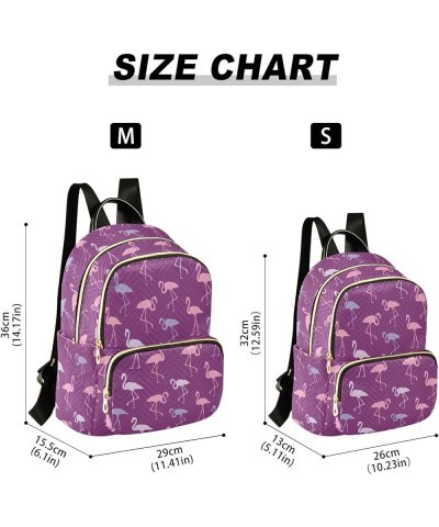 Travel Backpack Purse for Women Fashion Anti-theft Work Casual Flamingo Purple Daypack Shoulder Bag Medium Size Small $19.97 ...