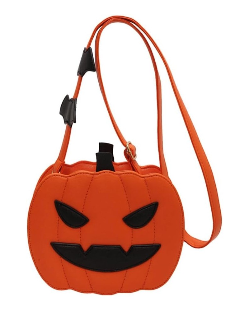 Women Pumpkin Purse Halloween Handbag, Pumpkin Crossbody Bag for Women,Novelty Halloween Homeware Devil Ghost PU Shoulder Han...