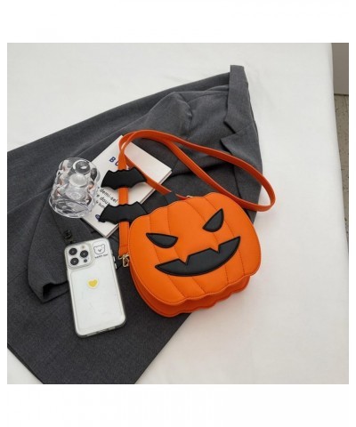 Women Pumpkin Purse Halloween Handbag, Pumpkin Crossbody Bag for Women,Novelty Halloween Homeware Devil Ghost PU Shoulder Han...