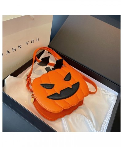 Women Pumpkin Purse Halloween Handbag, Pumpkin Crossbody Bag for Women,Novelty Halloween Homeware Devil Ghost PU Shoulder Han...