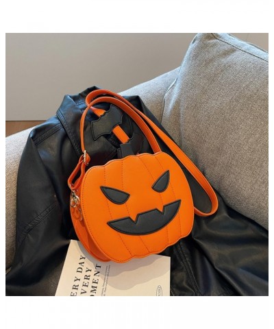 Women Pumpkin Purse Halloween Handbag, Pumpkin Crossbody Bag for Women,Novelty Halloween Homeware Devil Ghost PU Shoulder Han...