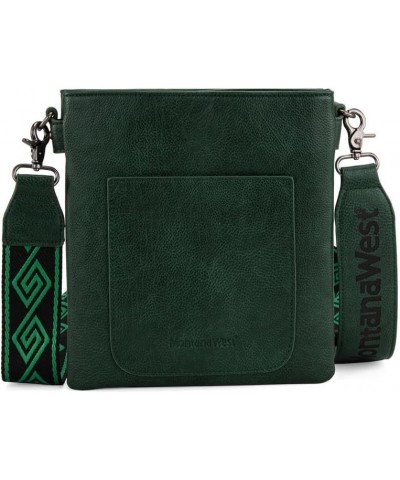 Crossbody Purses and Handbags for Women, Medium Size Double Compartments with Adjustable Guitar Strap A-a-dark Green $19.74 C...