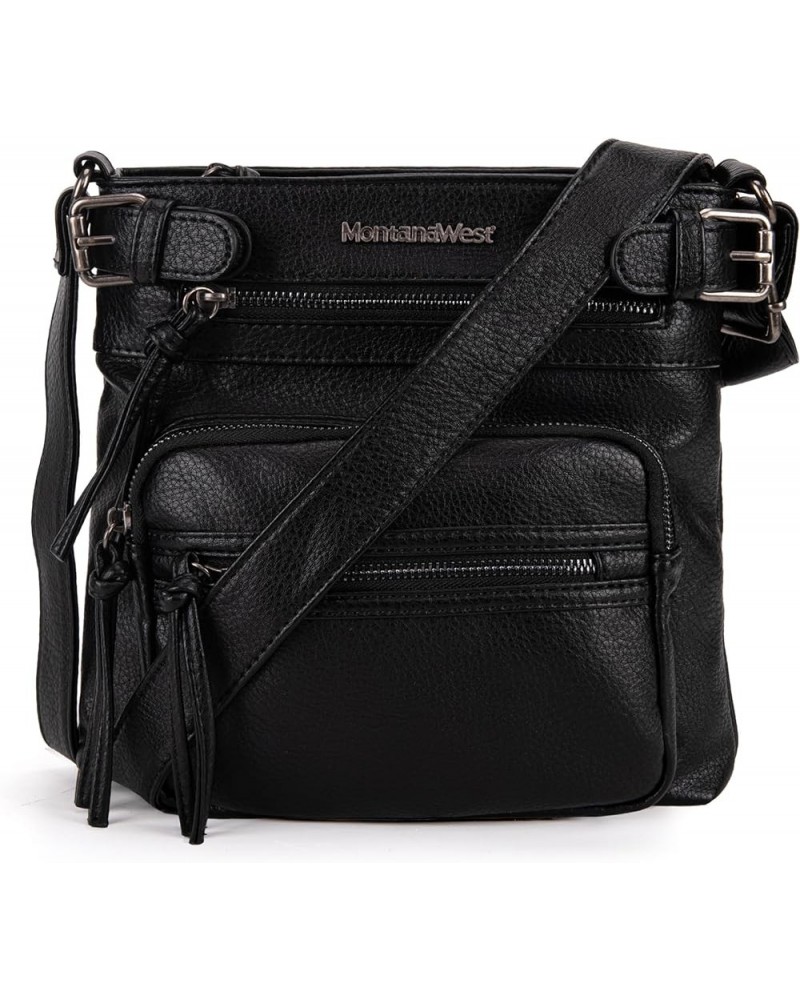 Crossbody Purses for Women Trendy Shoulder Bag Cross Body Purses for Travel B-black $14.40 Crossbody Bags