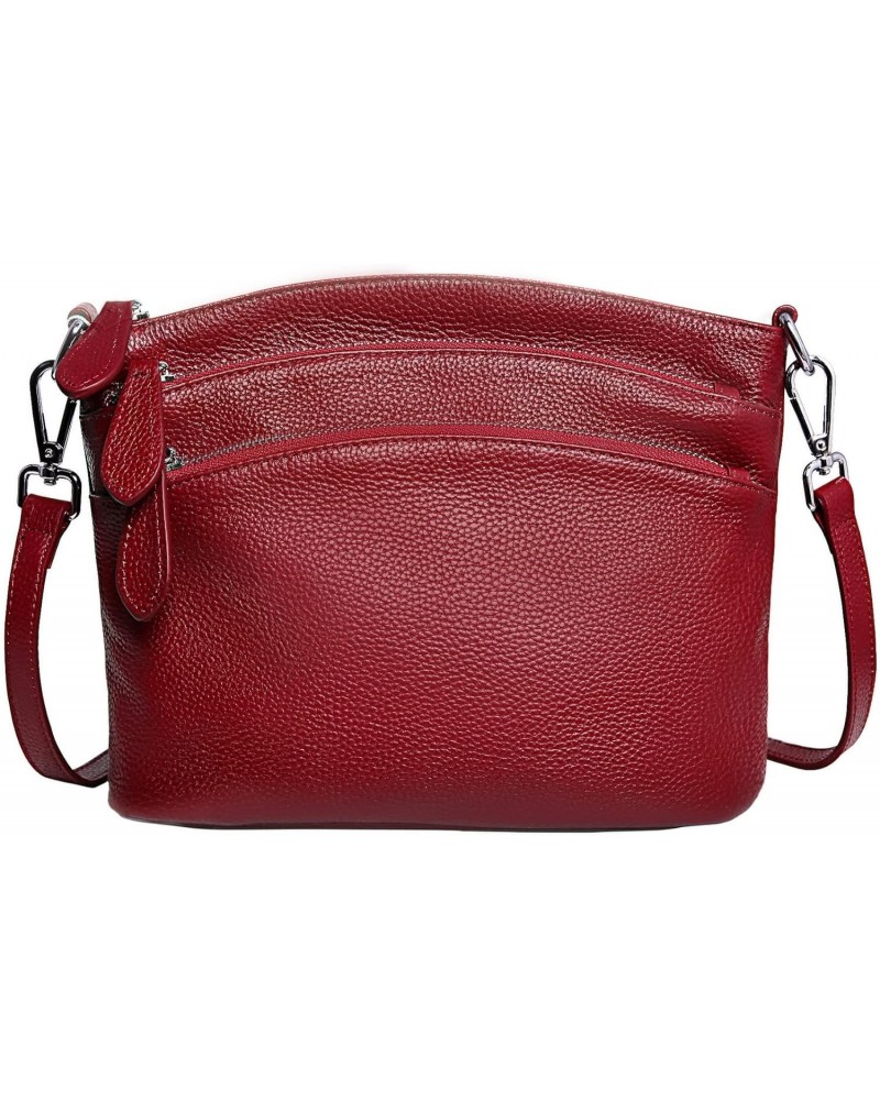 Leather Crossbody Bags for Women Shoulder Bag Small Cross Body Purse $51.14 Satchels