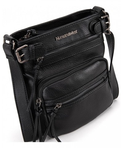 Crossbody Purses for Women Trendy Shoulder Bag Cross Body Purses for Travel B-black $14.40 Crossbody Bags