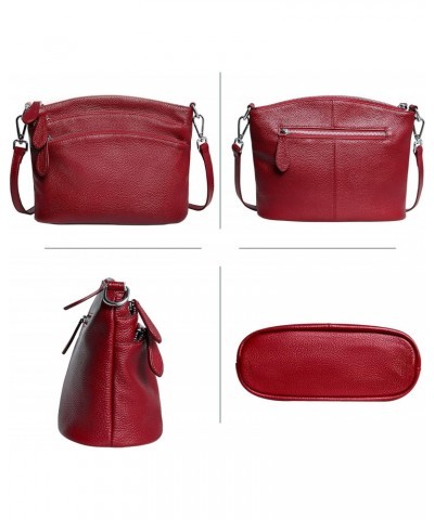 Leather Crossbody Bags for Women Shoulder Bag Small Cross Body Purse $51.14 Satchels