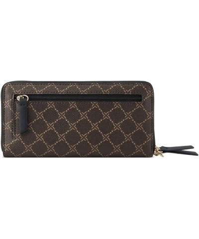 linnette Zip Around Wallet with Wristlet, Brown Black Logo $14.66 Wristlets