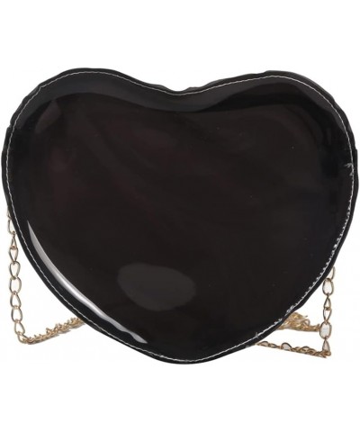 Transparent Shoulder Bags Love Heart Shaped Cosmetic Bag Women Fashion Hobo Shopping Bag Portable Messenger Bag Black $7.10 S...