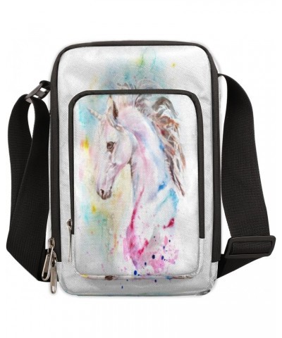 Watercolor Unicorn Aesthetic Crossbody Bags Trendy Cross Body Phone Wallet Shoulder Bag Sling Bags Small Travel Crossbody Bag...