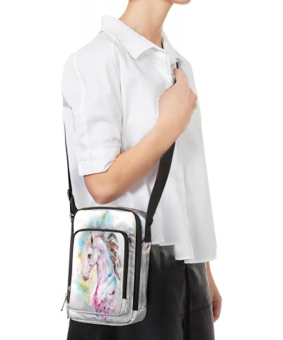 Watercolor Unicorn Aesthetic Crossbody Bags Trendy Cross Body Phone Wallet Shoulder Bag Sling Bags Small Travel Crossbody Bag...