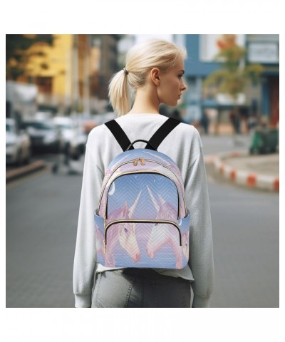 Fashion Backpack Mini Backpack Purse Casual Daily Backpack Moonlight Unicorn Couple for Travel for College Work Small $20.89 ...