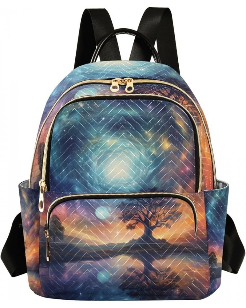 Fruit under an Orchard Fashionable Women Backpack, Womans Travel Backpack, Fashionable Backpack for Women, M Watercolor Tree ...