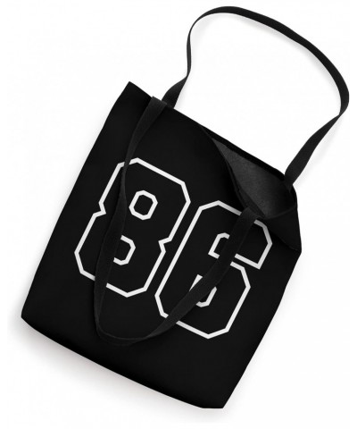 Number 86 Sports Jersey, Birthday Age Favorite Lucky Number Tote Bag $10.06 Totes