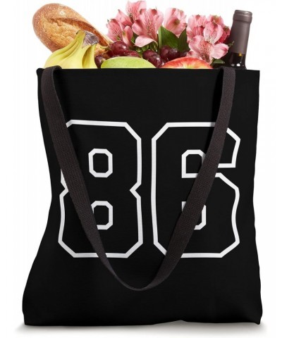 Number 86 Sports Jersey, Birthday Age Favorite Lucky Number Tote Bag $10.06 Totes