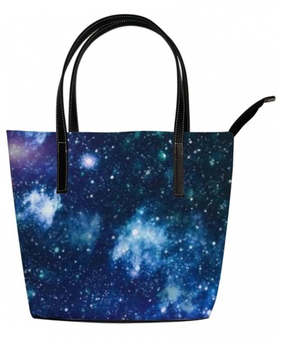 Shoulder Bag Tote Bags for Women Starry Sky Leather Shopper Work Handbags Large Casual Bag $27.59 Totes