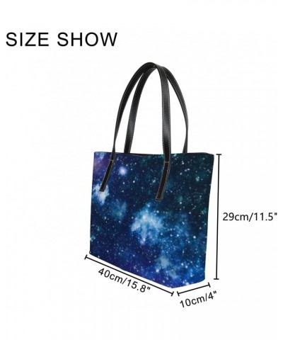 Shoulder Bag Tote Bags for Women Starry Sky Leather Shopper Work Handbags Large Casual Bag $27.59 Totes