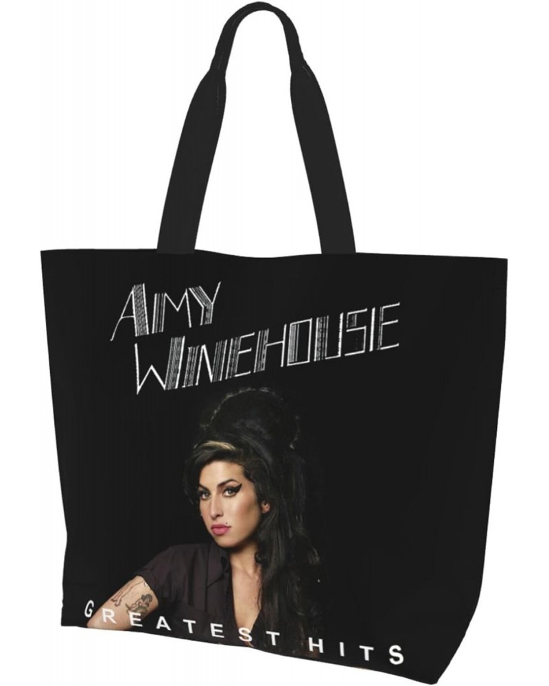 Amy Musics Winehouse Women's Tote Bag Large Capacity Shoulder Bags Casual Handbags Shopping Grocery Bag Work Bag $17.39 Totes