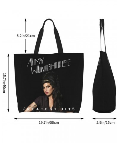 Amy Musics Winehouse Women's Tote Bag Large Capacity Shoulder Bags Casual Handbags Shopping Grocery Bag Work Bag $17.39 Totes