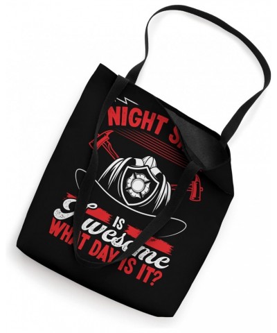 Night Shift Firefighter Overnight Volunteer Fire Hose Tote Bag $15.90 Totes