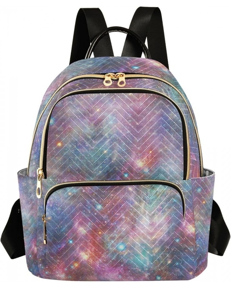 Women Backpack Galaxy Space Fantasy Anti-Theft Travel Backpack with Luggage Belt Lightweight Handbag Lady Purse Roomy Double ...