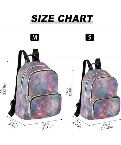 Women Backpack Galaxy Space Fantasy Anti-Theft Travel Backpack with Luggage Belt Lightweight Handbag Lady Purse Roomy Double ...