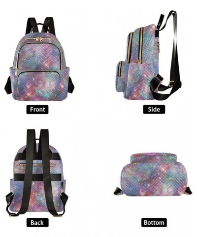 Women Backpack Galaxy Space Fantasy Anti-Theft Travel Backpack with Luggage Belt Lightweight Handbag Lady Purse Roomy Double ...