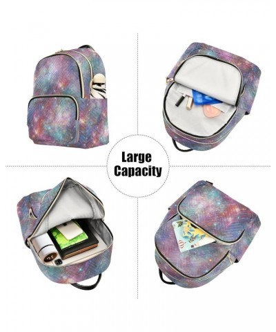 Women Backpack Galaxy Space Fantasy Anti-Theft Travel Backpack with Luggage Belt Lightweight Handbag Lady Purse Roomy Double ...