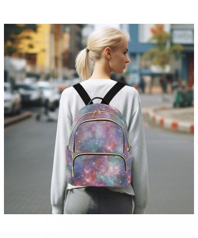 Women Backpack Galaxy Space Fantasy Anti-Theft Travel Backpack with Luggage Belt Lightweight Handbag Lady Purse Roomy Double ...