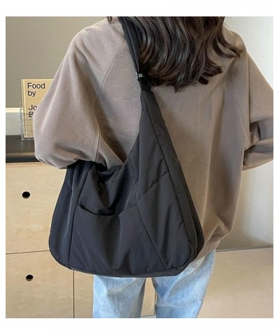 Women's Nylon Shoulder Hobo Bag Large Dumpling Crossbody Totes Casual Handbag Purse Hobo Zipper Top Handle Bag Green $19.78 T...