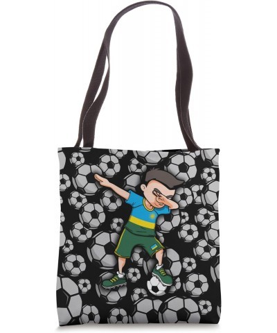 Dabbing Soccer Boy - Rwanda Jersey Rwandan Football Fans Tote Bag $13.45 Totes