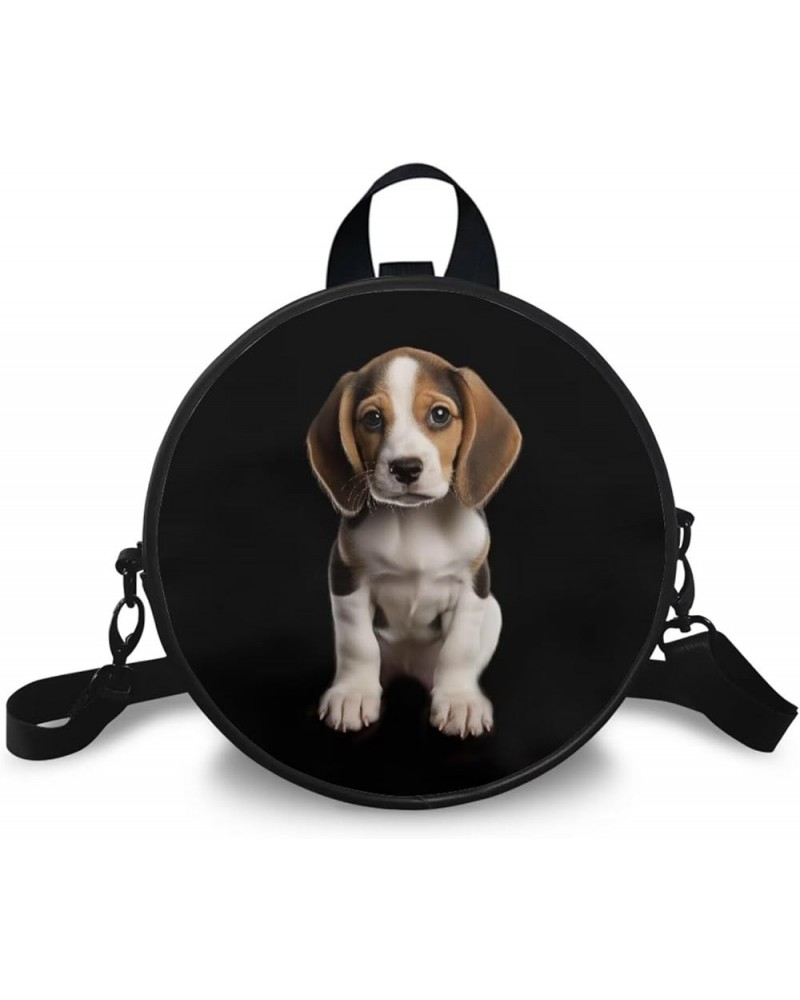 Lightweight Crossbody Bags Purses Leather Shoulder Bag for Women Handbags Clutch Zipper Backpack 3d Beagle - Black and White ...