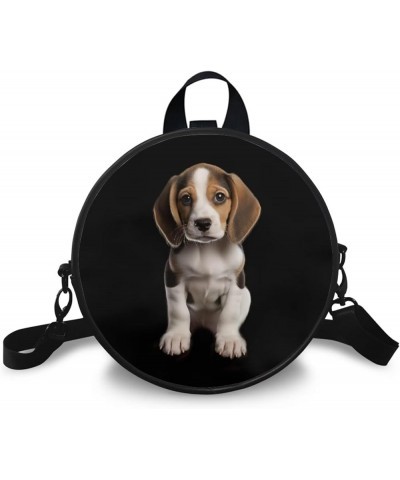 Lightweight Crossbody Bags Purses Leather Shoulder Bag for Women Handbags Clutch Zipper Backpack 3d Beagle - Black and White ...