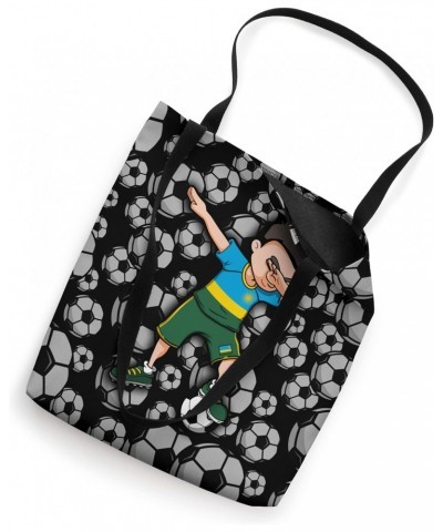 Dabbing Soccer Boy - Rwanda Jersey Rwandan Football Fans Tote Bag $13.45 Totes