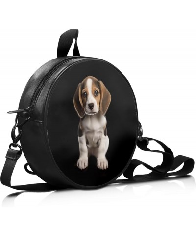 Lightweight Crossbody Bags Purses Leather Shoulder Bag for Women Handbags Clutch Zipper Backpack 3d Beagle - Black and White ...