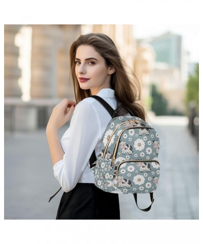 Small Backpack for Women Travel Bag Blue Cute Cows Chamomiles Daypack Purse Fashion Shoulder Bag Rucksack Small A68 $11.18 Ba...