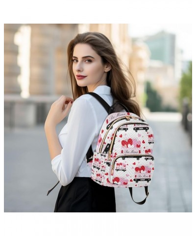 Women Backpack Be Mine Heart Truck Anti-Theft Travel Backpack with Luggage Belt Lightweight Handbag Roomy Double Zipper Weeke...