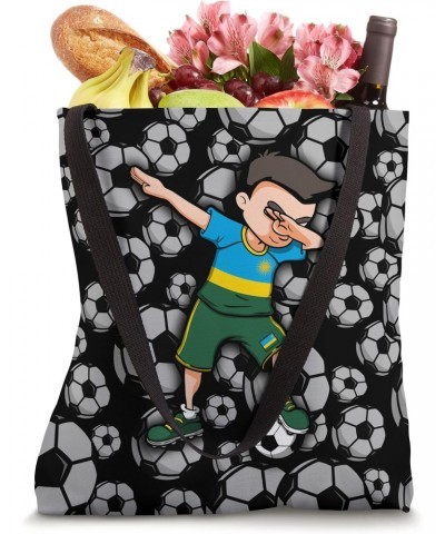 Dabbing Soccer Boy - Rwanda Jersey Rwandan Football Fans Tote Bag $13.45 Totes