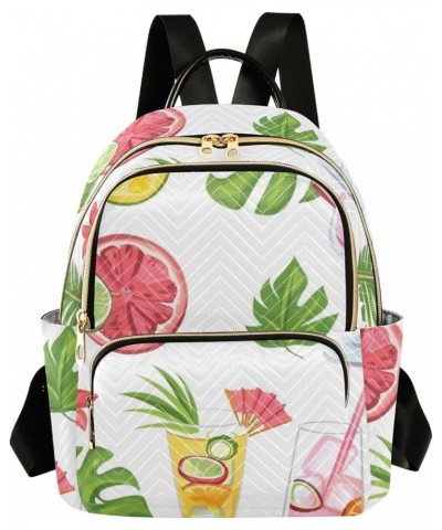 Leaves Summer Lemon Fashion Backpack Purse Ladies Fashion Rucksack Travel Shoulder Bag Casual Daily Backpack Work College Bag...