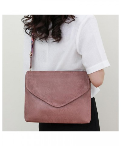 Small Crossbody Bags for Women Trendy Envelope Cross Body Purses Shoulder Bag with 2 Style Adjustable Wide Straps Pink $16.17...