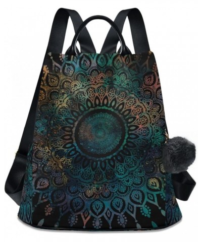 Women's Fashion Backpack Purses, Birds and Flowers Backpack Shoulder Bag for Women Mandala Boho Vintage $19.60 Backpacks