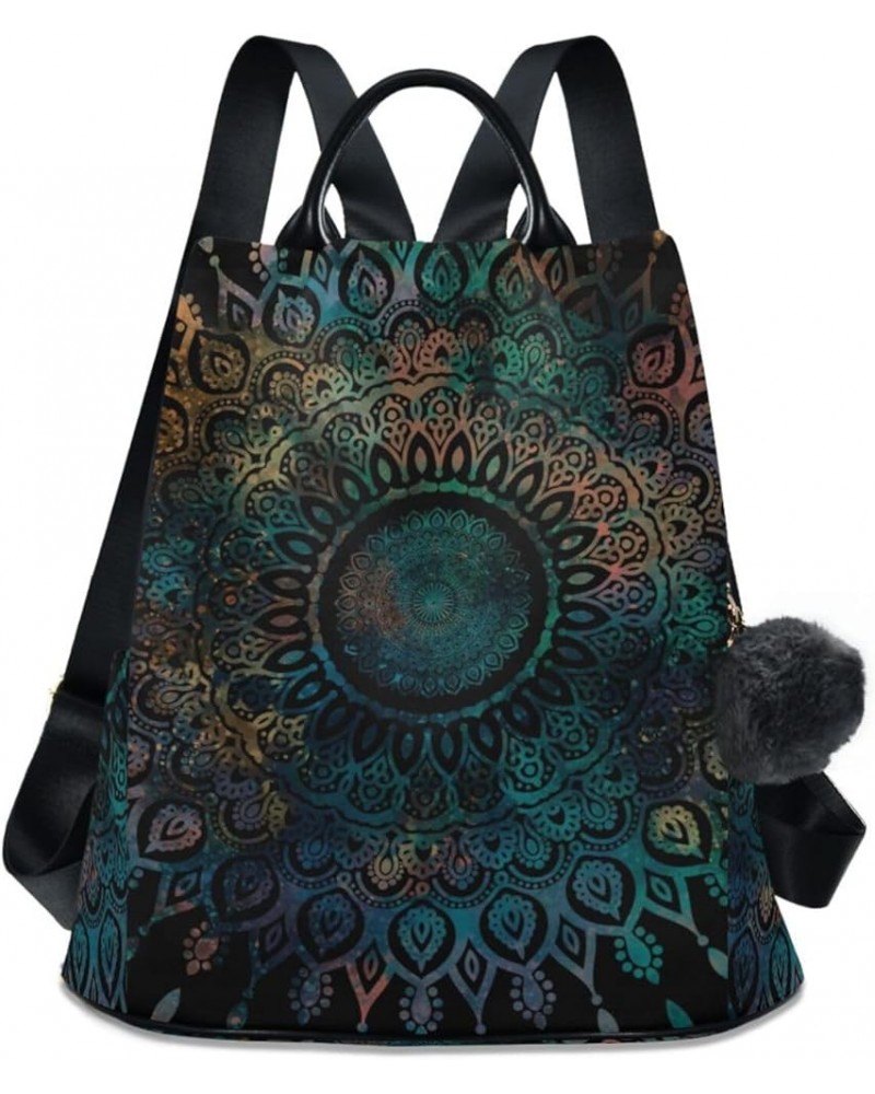 Women's Fashion Backpack Purses, Birds and Flowers Backpack Shoulder Bag for Women Mandala Boho Vintage $19.60 Backpacks